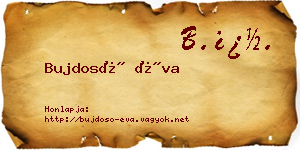 Bujdosó Éva névjegykártya